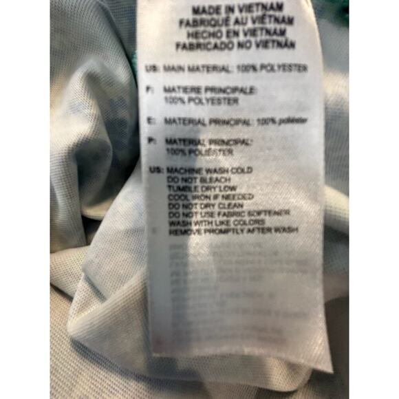 Adidas Girls Green Golf Polo Shirt Short Lightweight Polyester Blend Size M - Picture 8 of 8